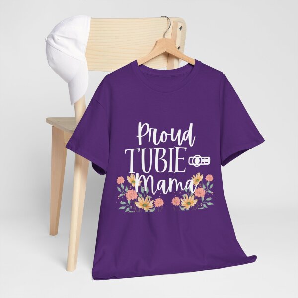 Proud Tubie Mama Unisex Heavy Cotton Tee - Image 8