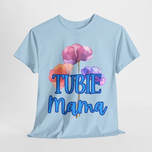 Tubie Mama Floral Unisex Heavy Cotton Tee - Image 168