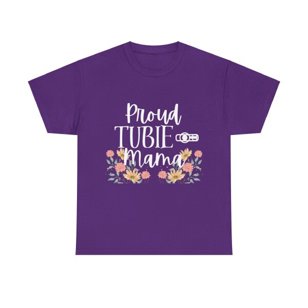 Proud Tubie Mama Unisex Heavy Cotton Tee