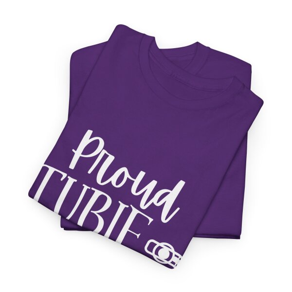 Proud Tubie Mama Unisex Heavy Cotton Tee - Image 5