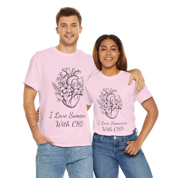 I Love Someone With CHD Unisex Heavy Cotton Tee - Image 213