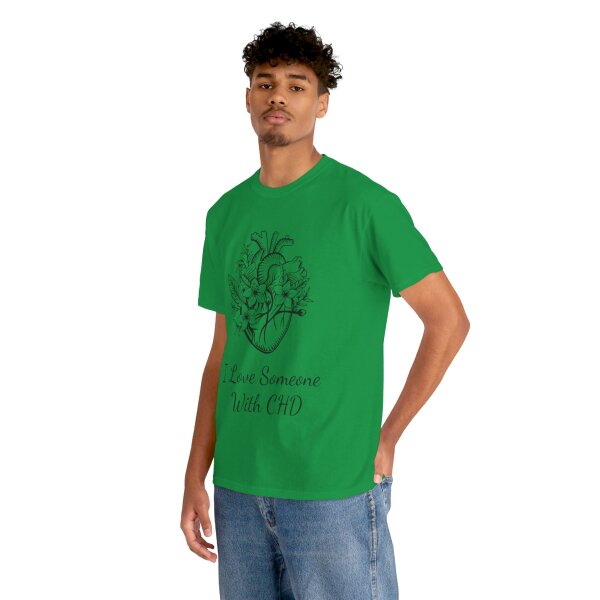 I Love Someone With CHD Unisex Heavy Cotton Tee - Image 122