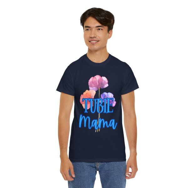 Tubie Mama Floral Unisex Heavy Cotton Tee - Image 21