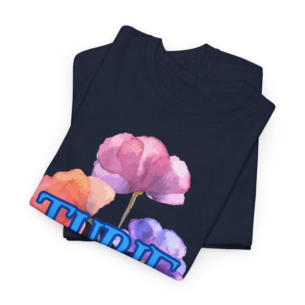 Tubie Mama Floral Unisex Heavy Cotton Tee - Image 5