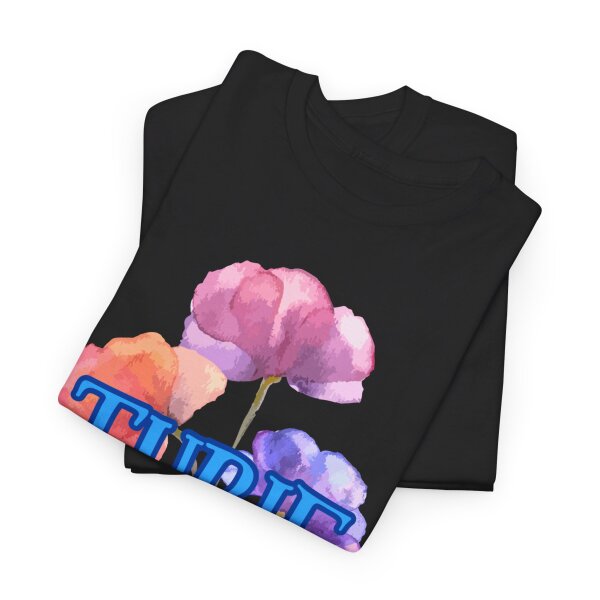 Tubie Mama Floral Unisex Heavy Cotton Tee - Image 59