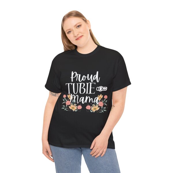 Proud Tubie Mama Unisex Heavy Cotton Tee - Image 39