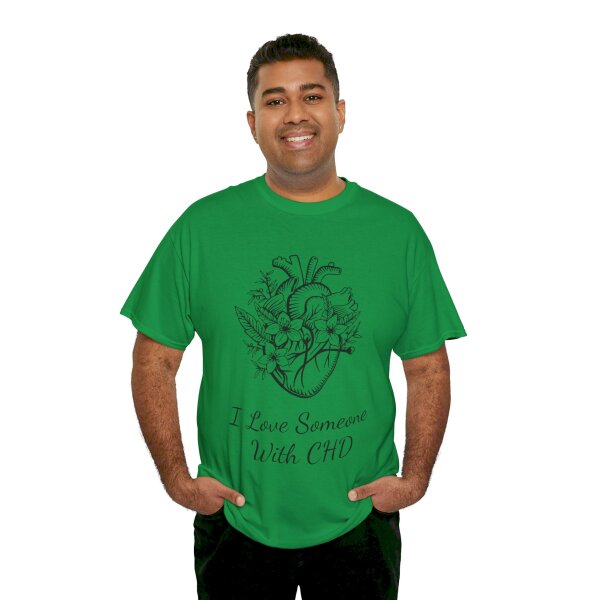 I Love Someone With CHD Unisex Heavy Cotton Tee - Image 125