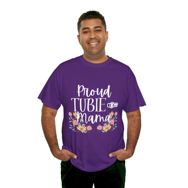 Proud Tubie Mama Unisex Heavy Cotton Tee - Image 17