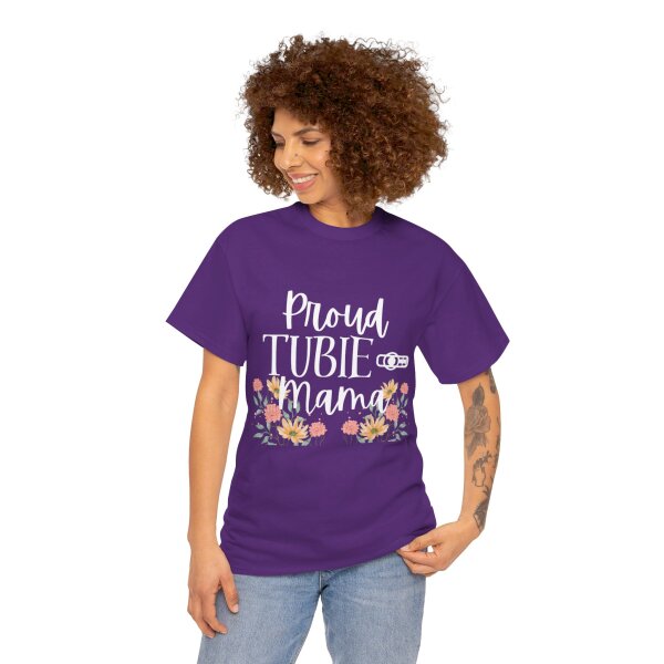 Proud Tubie Mama Unisex Heavy Cotton Tee - Image 11