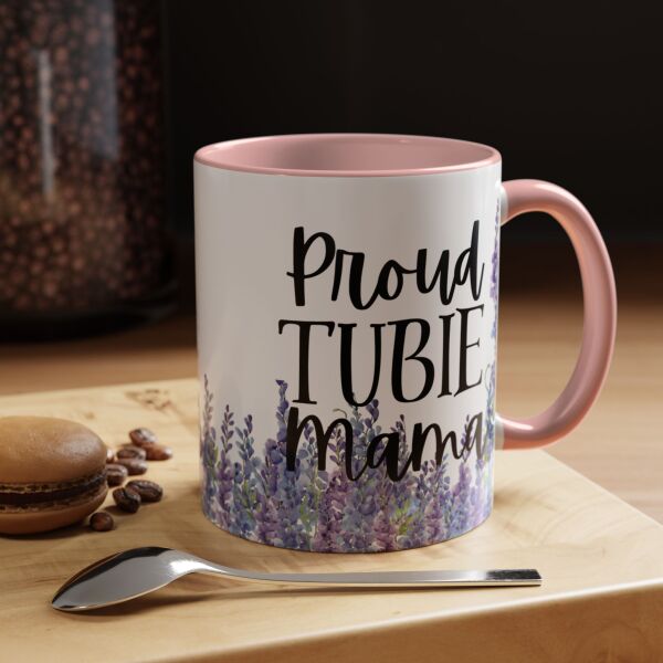 Proud Tubie Mama Accent Coffee Mug (11, 15oz) - Image 23