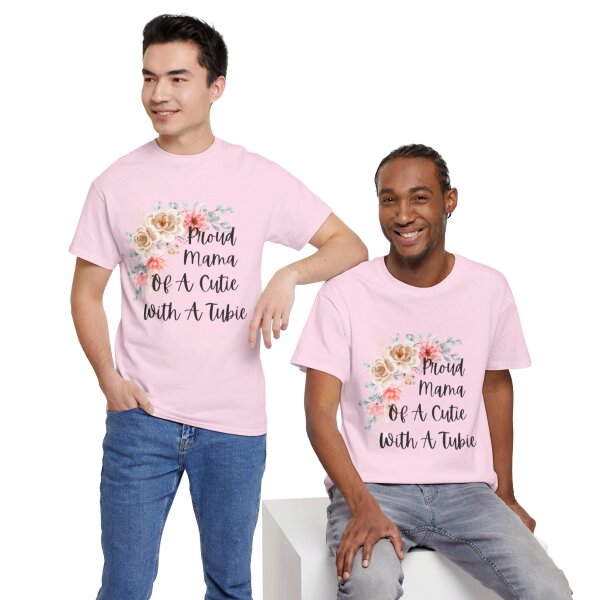 Proud Mama Of A Cutie With a Tubie Unisex Heavy Cotton Tee - Image 26