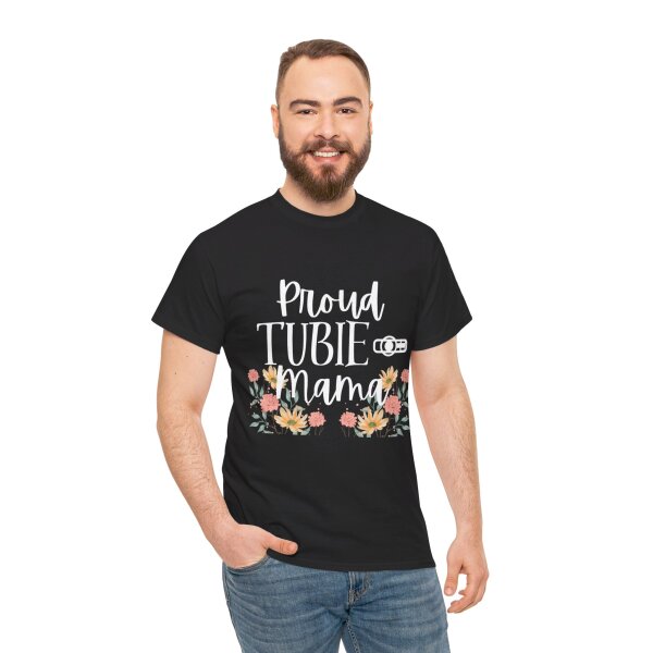 Proud Tubie Mama Unisex Heavy Cotton Tee - Image 40