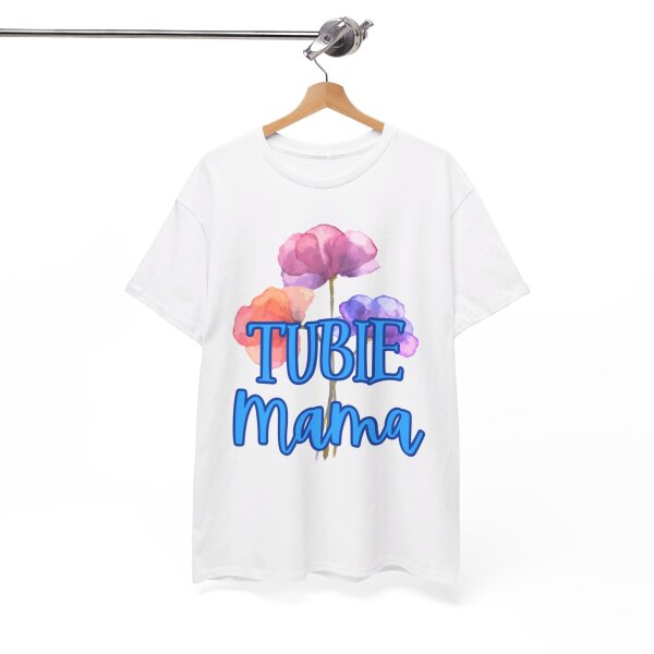 Tubie Mama Floral Unisex Heavy Cotton Tee - Image 34