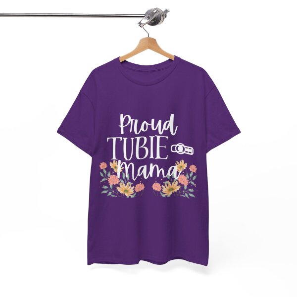 Proud Tubie Mama Unisex Heavy Cotton Tee - Image 7