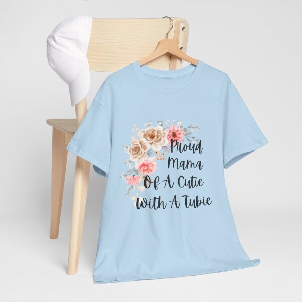 Proud Mama Of A Cutie With a Tubie Unisex Heavy Cotton Tee - Image 89