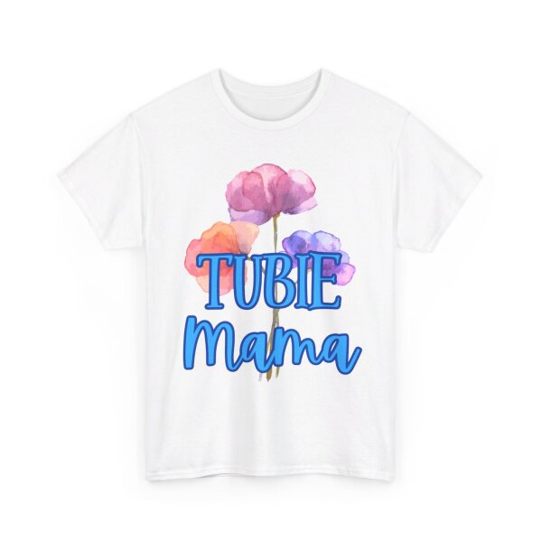 Tubie Mama Floral Unisex Heavy Cotton Tee - Image 30