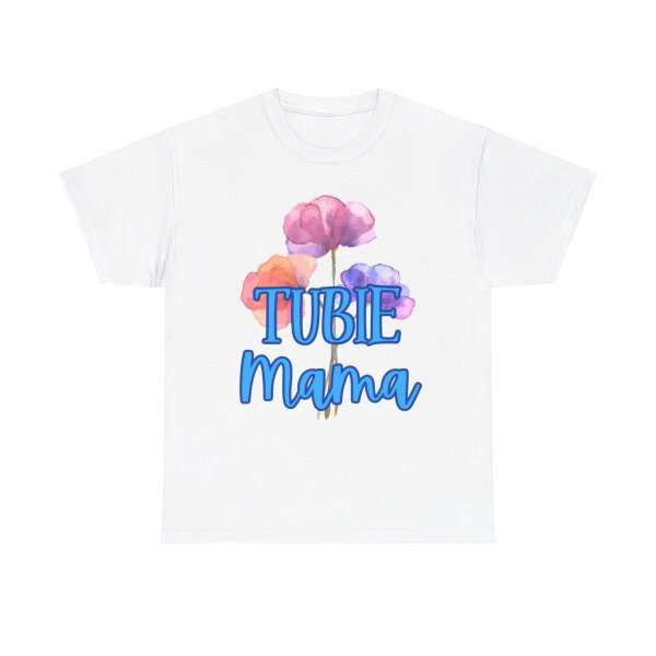 Tubie Mama Floral Unisex Heavy Cotton Tee - Image 28