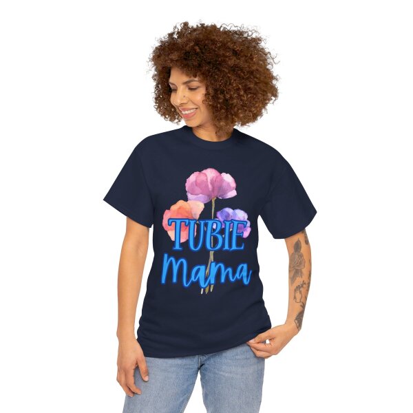 Tubie Mama Floral Unisex Heavy Cotton Tee - Image 11