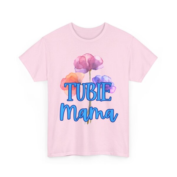 Tubie Mama Floral Unisex Heavy Cotton Tee - Image 219