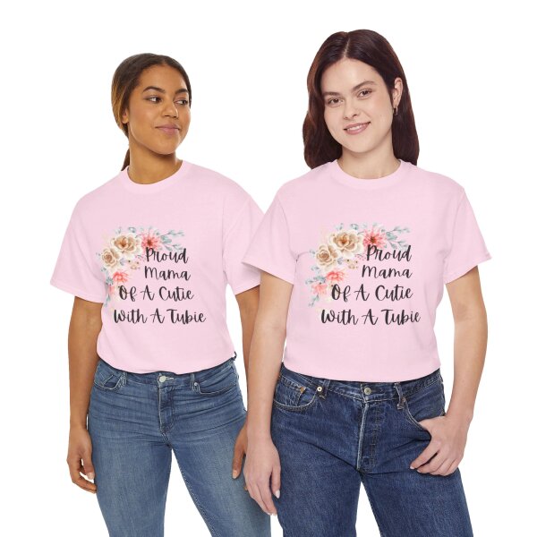 Proud Mama Of A Cutie With a Tubie Unisex Heavy Cotton Tee - Image 25