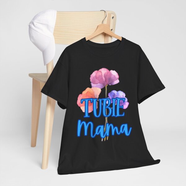 Tubie Mama Floral Unisex Heavy Cotton Tee - Image 62