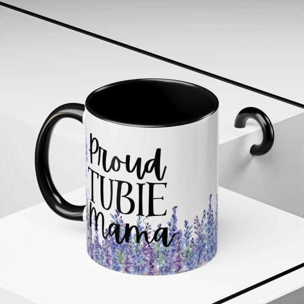 Proud Tubie Mama Accent Coffee Mug (11, 15oz) - Image 12