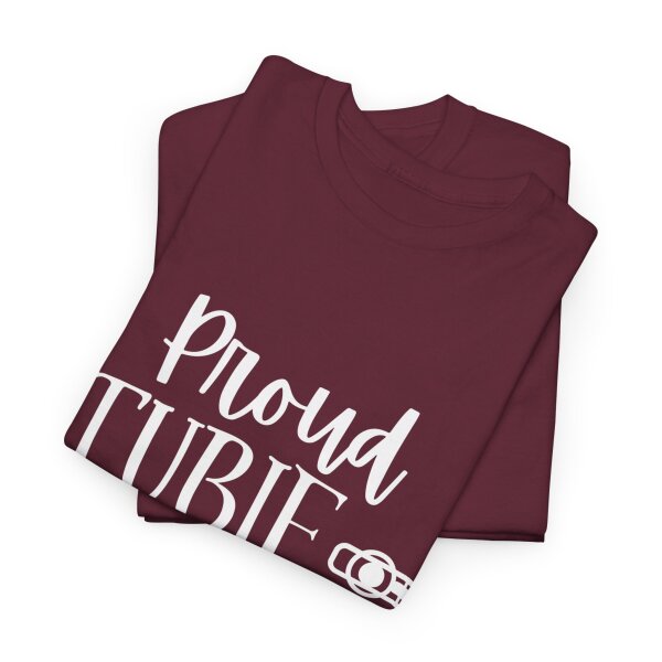 Proud Tubie Mama Unisex Heavy Cotton Tee - Image 59