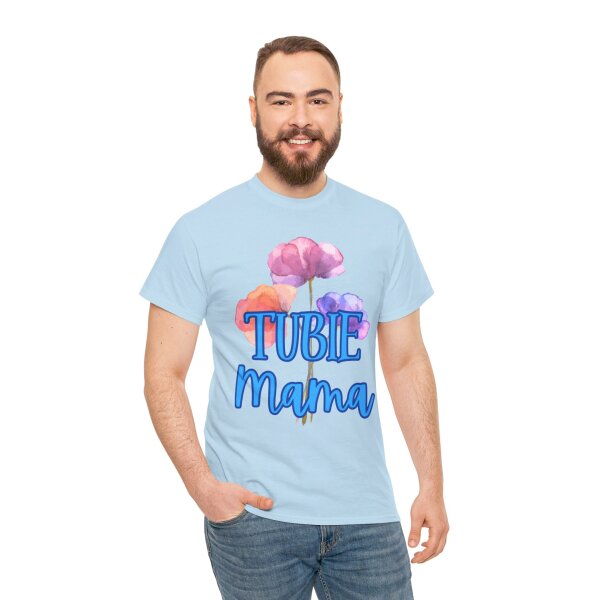 Tubie Mama Floral Unisex Heavy Cotton Tee - Image 175