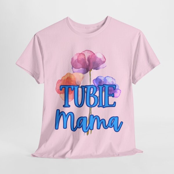 Tubie Mama Floral Unisex Heavy Cotton Tee - Image 222