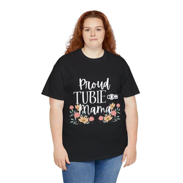 Proud Tubie Mama Unisex Heavy Cotton Tee - Image 42