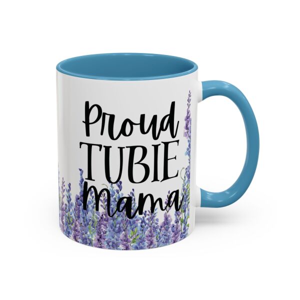 Proud Tubie Mama Accent Coffee Mug (11, 15oz) - Image 44