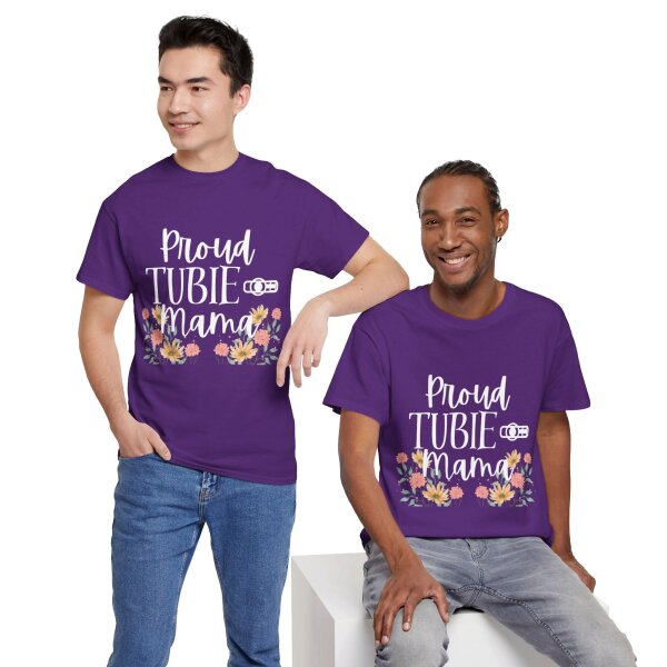 Proud Tubie Mama Unisex Heavy Cotton Tee - Image 26