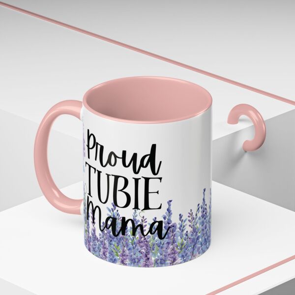 Proud Tubie Mama Accent Coffee Mug (11, 15oz) - Image 24