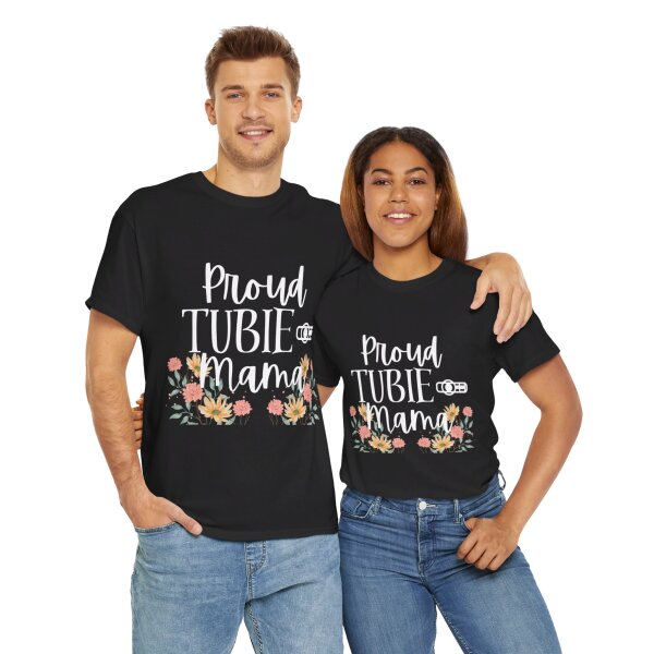 Proud Tubie Mama Unisex Heavy Cotton Tee - Image 51