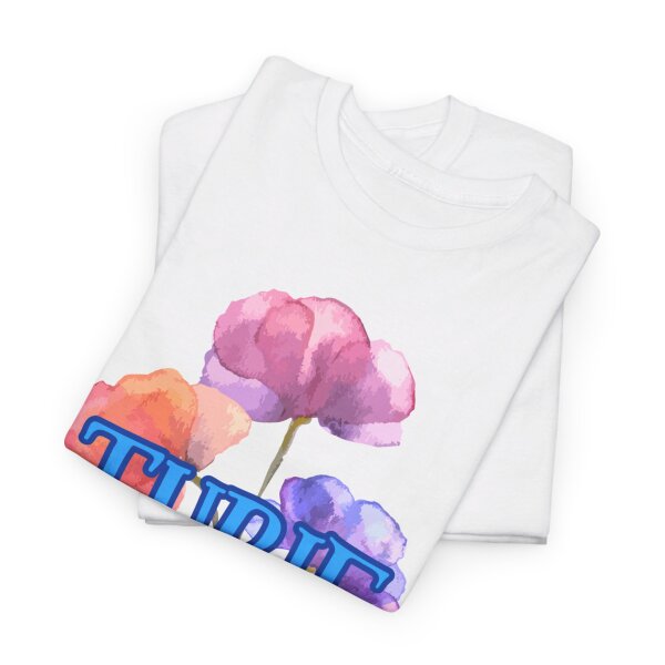 Tubie Mama Floral Unisex Heavy Cotton Tee - Image 32