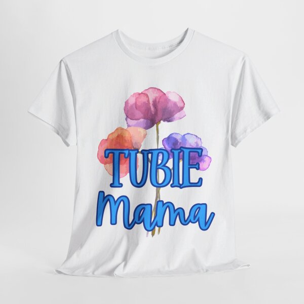 Tubie Mama Floral Unisex Heavy Cotton Tee - Image 33