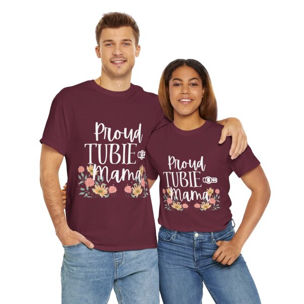 Proud Tubie Mama Unisex Heavy Cotton Tee - Image 78