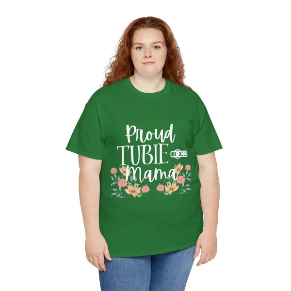 Proud Tubie Mama Unisex Heavy Cotton Tee - Image 96