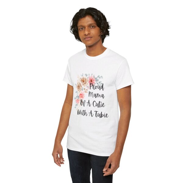 Proud Mama Of A Cutie With a Tubie Unisex Heavy Cotton Tee - Image 46