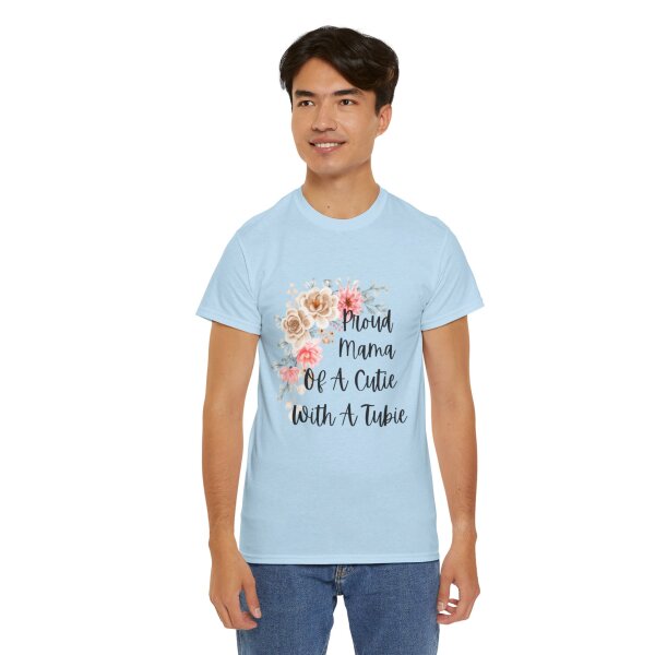 Proud Mama Of A Cutie With a Tubie Unisex Heavy Cotton Tee - Image 102