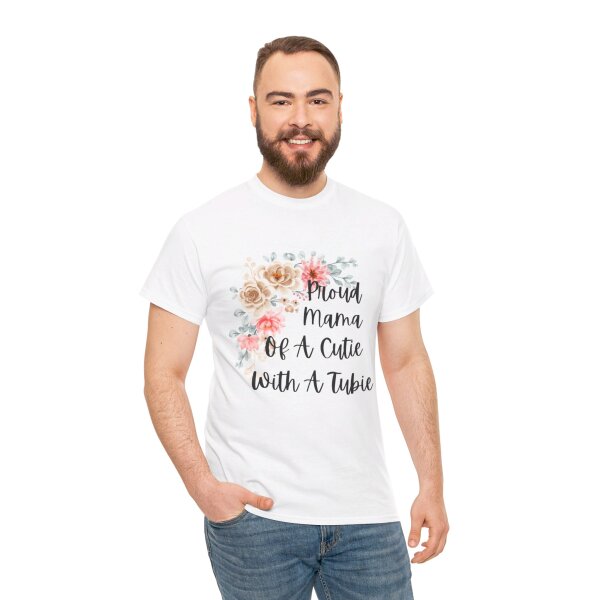 Proud Mama Of A Cutie With a Tubie Unisex Heavy Cotton Tee - Image 40