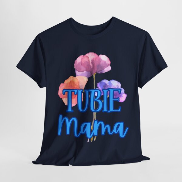 Tubie Mama Floral Unisex Heavy Cotton Tee - Image 6