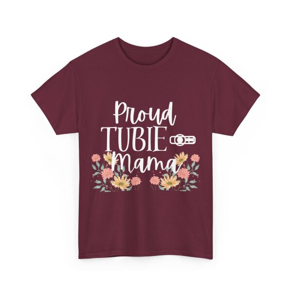 Proud Tubie Mama Unisex Heavy Cotton Tee - Image 57