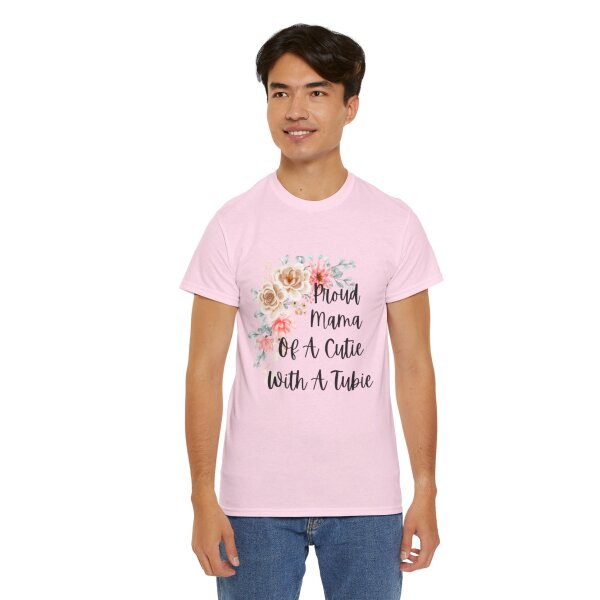 Proud Mama Of A Cutie With a Tubie Unisex Heavy Cotton Tee - Image 21