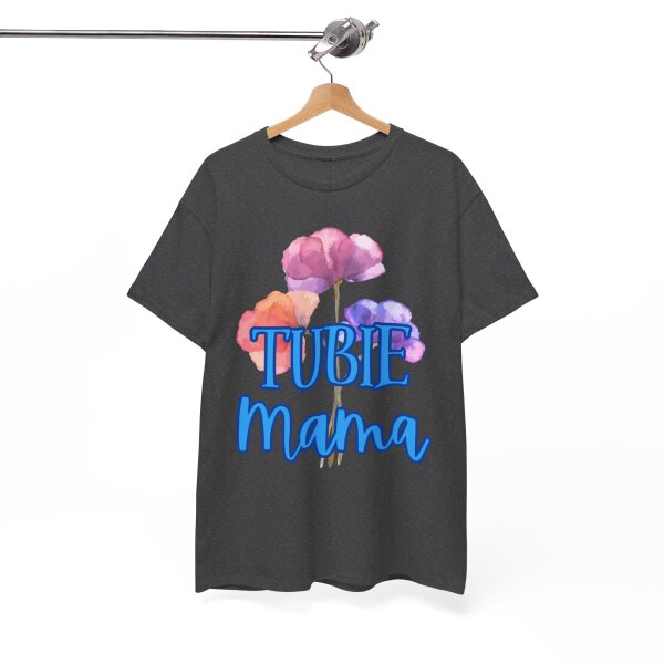 Tubie Mama Floral Unisex Heavy Cotton Tee - Image 115