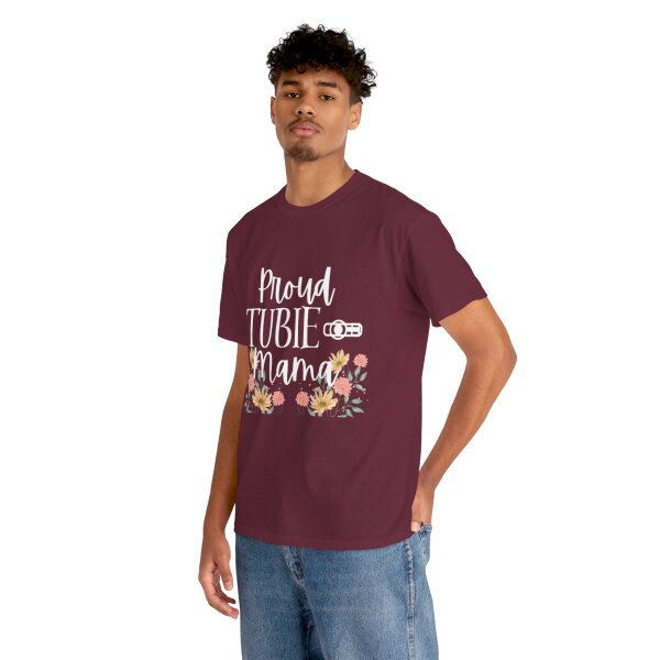 Proud Tubie Mama Unisex Heavy Cotton Tee - Image 68