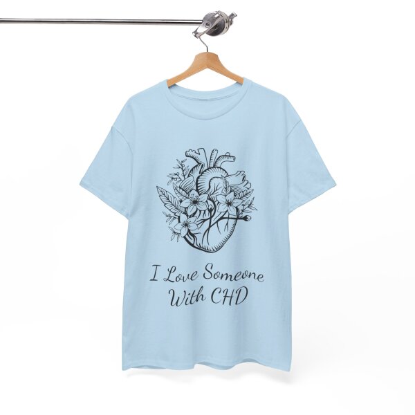 I Love Someone With CHD Unisex Heavy Cotton Tee - Image 169