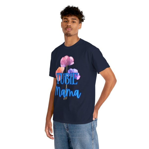 Tubie Mama Floral Unisex Heavy Cotton Tee - Image 14