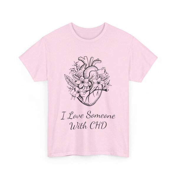 I Love Someone With CHD Unisex Heavy Cotton Tee - Image 192