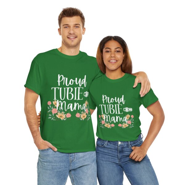 Proud Tubie Mama Unisex Heavy Cotton Tee - Image 105